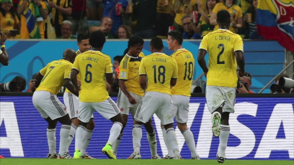 W drugim meczu bezkonkurencyjni byli Kolumbijczycy. Wygrali z Urugwajem 2:0. Fot. Foto Olimpik/x-news