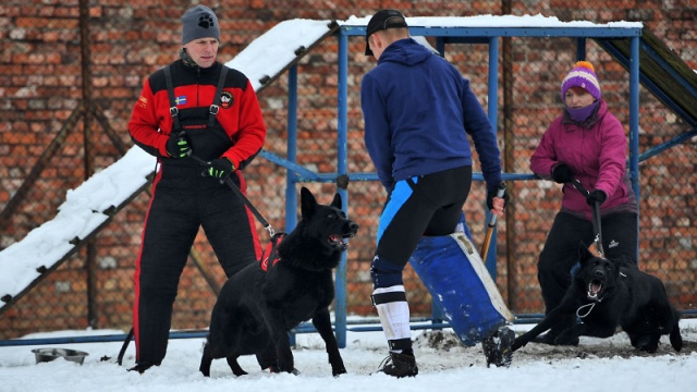 Mimo, że więzienie nie jest do tego przystosowane, to Zakład Karny w Goleniowie zorganizował bieg w ramach Dnia Służby Więziennej. Fot. Łukasz Szełemej [Radio Szczecin] Więźniowie gonili strażników. W ramach Dnia Służby Więziennej [ZDJĘCIA]