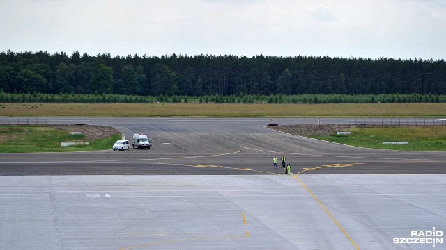 Lotnisko w Goleniowie. Fot. Łukasz Szełemej [Radio Szczecin] Lotnisko w Goleniowie po remoncie za 100 milionów złotych [ZDJĘCIA]