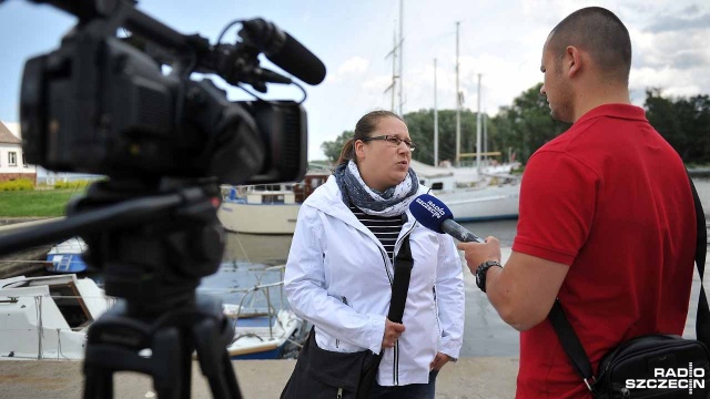 Zamknięta marina w Trzebieży. Fot. Łukasz Szełemej [Radio Szczecin] Żeglarski konflikt w Trzebieży [ZDJĘCIA, WIDEO]