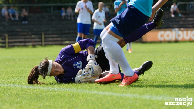 Piłkarki nożne Olimpii Szczecin przegrały na własnym stadionie z Górnikiem Łęczna 0:9. Fot. Konrad Nowak [Radio Szczecin] Nokaut w Szczecinie. Lider okazał się za mocny [ZDJĘCIA]