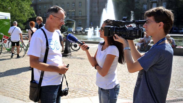 Popularność roweru miejskiego w Szczecinie przerosła nasze oczekiwania - mówi Wojciech Jachim, rzecznik spółki Bike-S. Fot. Łukasz Szełemej [Radio Szczecin] Rowerowe urodziny na Jasnych Błoniach [WIDEO, ZDJĘCIA]
