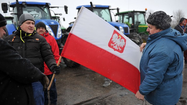 Rolniczy protest w Pyrzycach [ZDJĘCIA, WIDEO]