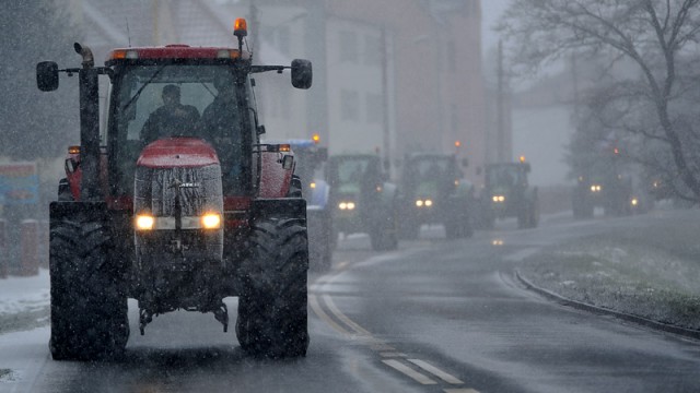 Koniec rolniczej blokady na drodze krajowej nr 6