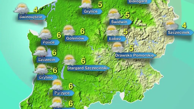 Padać może na zachodzie i północy województwa. Termometry pokażą do sześciu stopni.