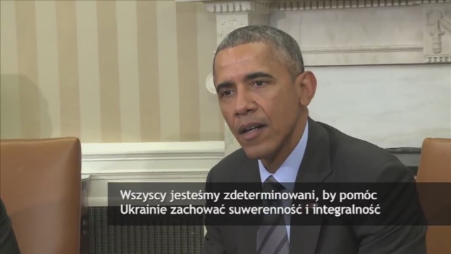 Europa i Stany Zjednoczone będą mówić jednym głosem w sprawie agresywnej polityki Rosji - to najważniejsze ustalenia rozmowy w Białym Domu szefa rady europejskiej Donalda Tuska z prezydentem USA Barackiem Obamą. Temat ukraiński zdominował spotkanie obu polityków.