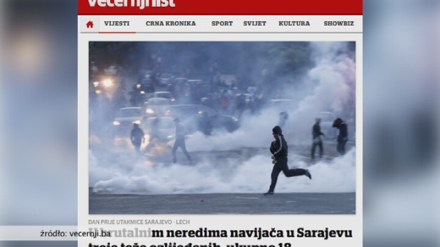 Fani Kolejorza starli się z Hordą zła, ultrasami drużyny FK Sarajevo. Według relacji ze stolicy Bośni i Hercegowiny, bójka rozpoczęła się w poniedziałek wieczorem w centrum, walki trwały do późnej nocy. We wtorek Lech zagra z FK Sarajevo pierwszy mecz w drugiej rundzie eliminacji Ligi Mistrzów.