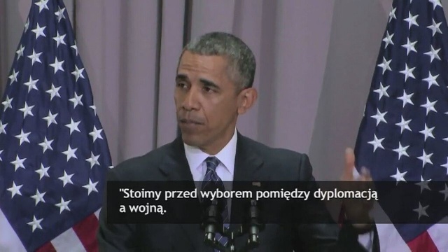 Umowa nuklearna z Iranem to obecnie najlepsze z możliwych rozwiązań, przekonywał w specjalnym wystąpieniu Barack Obama.
