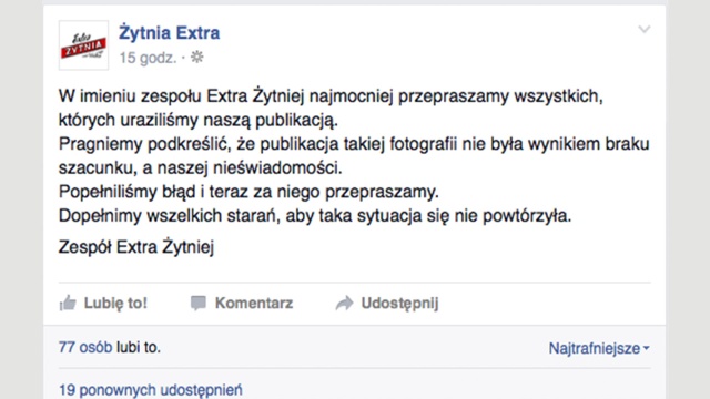 Producent wódki Extra Żytnia wykorzystał do reklamy zdjęcie postrzelonego mężczyzny z demonstracji Solidarności.