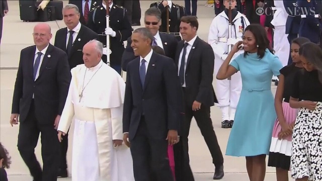 Papież Franciszek przybył do Stanów Zjednoczonych. To jego drugi etap 10. zagranicznej pielgrzymki i pierwszy pobyt Ojca Świętego w USA.