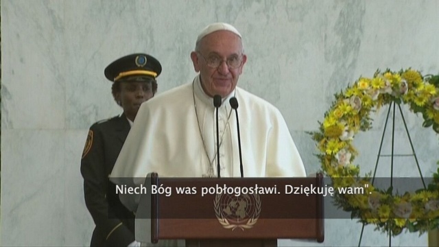 Papież Franciszek kontynuuje swoją podróż po Stanach Zjednoczonych. Główną częścią piątkowych planów Ojca Świętego było wystąpienie na 70. sesji Zgromadzenia Ogólnego ONZ w Nowym Jorku.