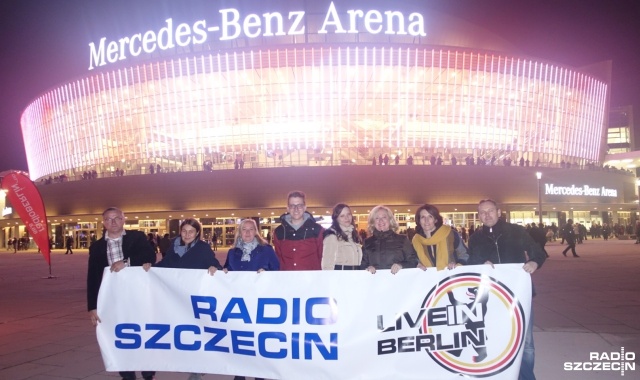 Nasi słuchacze i ekipa Radia Szczecin na koncercie Simply Red. Impreza odbywa się w Mercedes-Benz Arena w Berlinie.