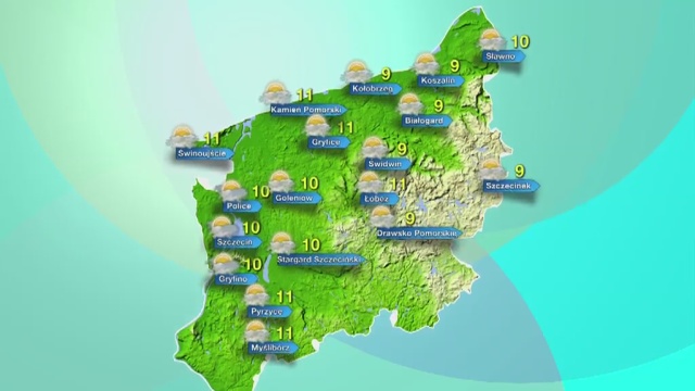 W niedzielę temperatura w całym regionie będzie wahać się od 9 do 11 stopni Celsjusza. Ciśnienie wysokie i stabilne. Lekki wiatr, nie powinno padać.