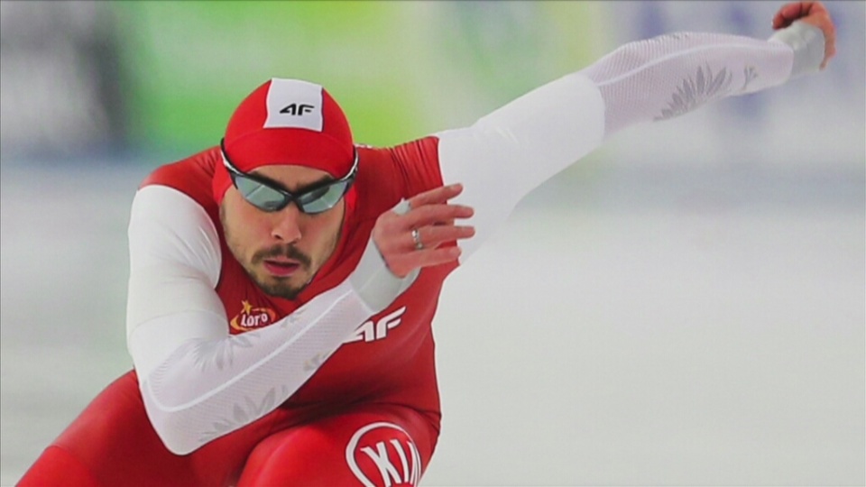 Artur Waś zajął piąte miejsce w wyścigu na 500 metrów podczas Mistrzostw Świata w łyżwiarstwie szybkim w holenderskim Heerenveen. Fot. Foto Olimpik/x-news