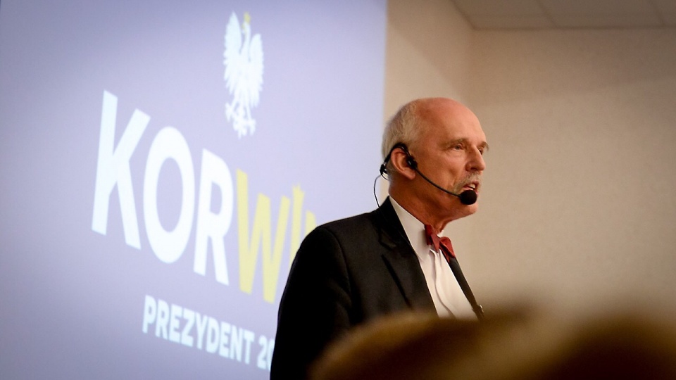 Janusz Korwin-Mikke. Fot. Jarosław Gaszyński [Radio Szczecin]