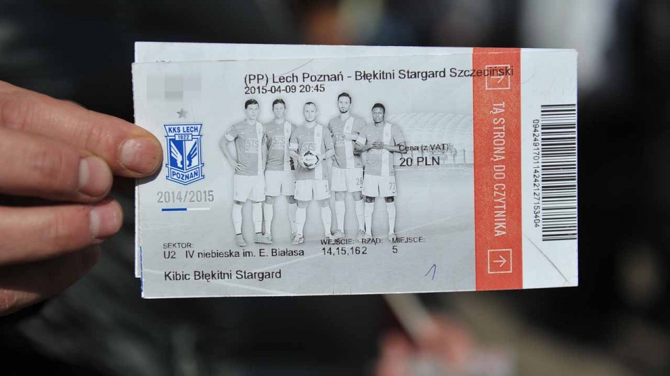 600 dodatkowych biletów otrzymali kibice Błękitnych Stargard Szczeciński na czwartkowy mecz z Lechem Poznań. Fot. Łukasz Szełemej [Radio Szczecin/Archiwum]