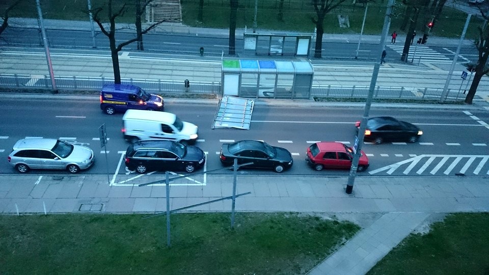 Aleja Piastów w Szczecinie na wysokości Szwoleżerow. Fot. Słuchacz, Piotr Galiński