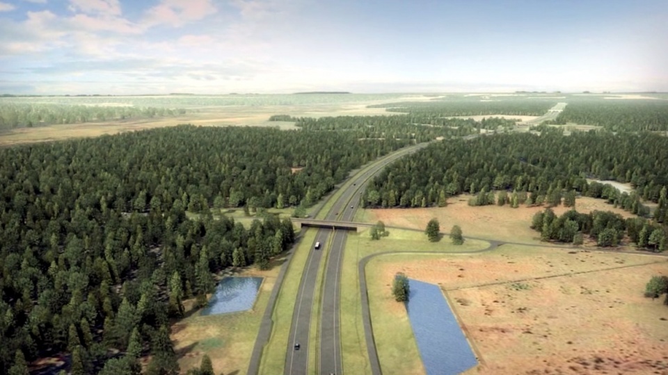 Wizualizacja rozbudowy drogi ekspresowej S6. Materiały: Generalna Dyrekcja Dróg Krajowych i Autostrad