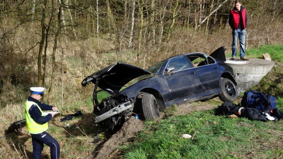 Wypadek na drodze S3. Fot. Paweł Palica [Radio Szczecin]