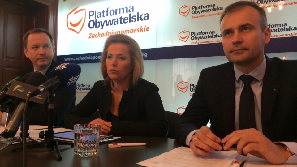 Konferencja prasowa Platformy Obywatelskiej. Fot. Andrzej Kutys [Radio Szczecin]
