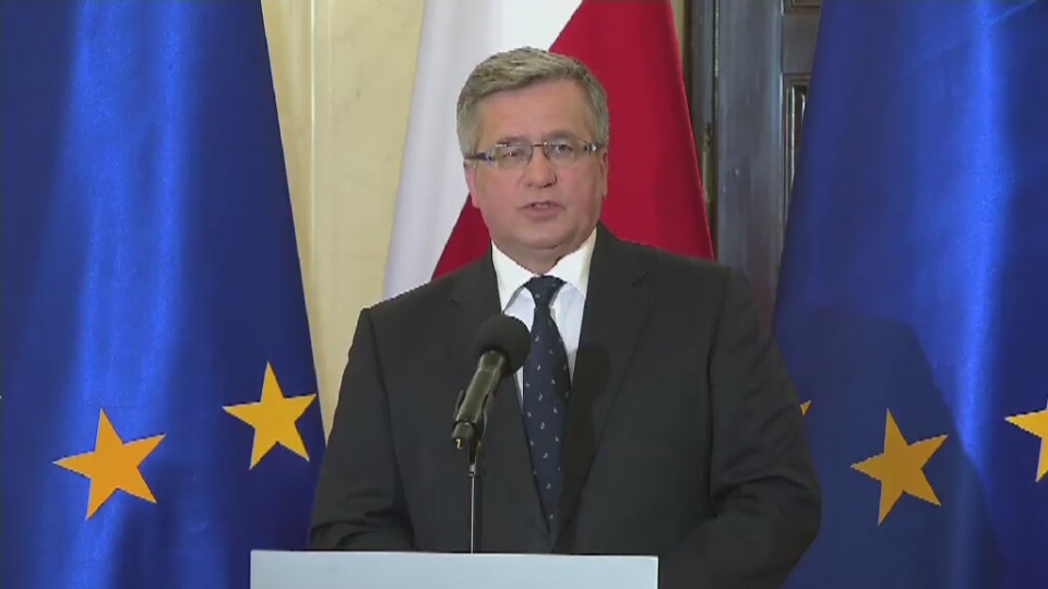 Decyzję rządu ogłosił we wtorek prezydent Bronisław Komorowski. Fot. TVN24/x-news