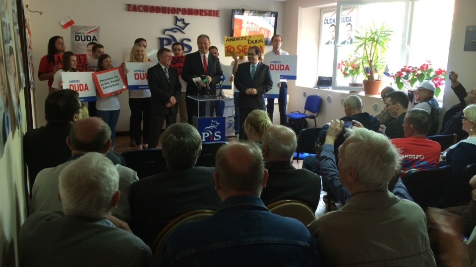 Mitting wyborczy PiS w Szczecinie. Fot. Andrzej Kutys [Radio Szczecin]