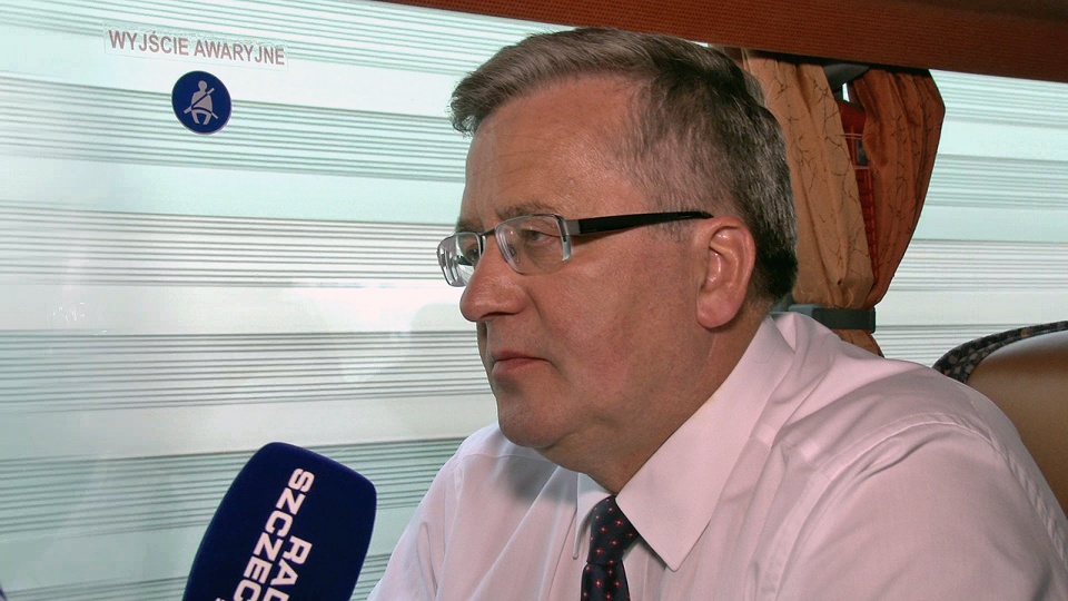 Bronisław Komorowski. Fot. Piotr Sawiński [Radio Szczecin/Archiwum]
