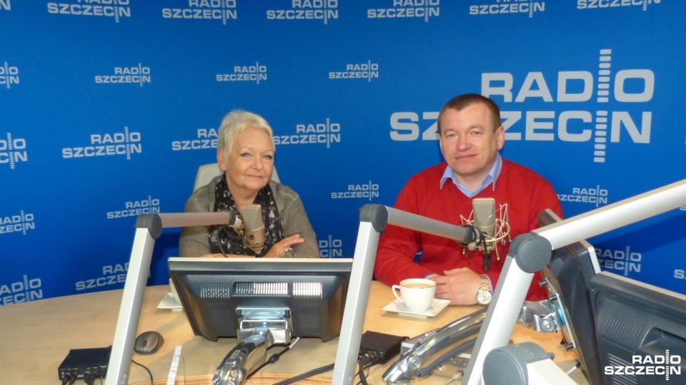 M.in. Magdalena Kochan (PO) i Jarosław Rzepa (PSL) byli gośćmi "Kawiarenki politycznej" Radia Szczecin. Fot. Michał Król [Radio Szczecin]