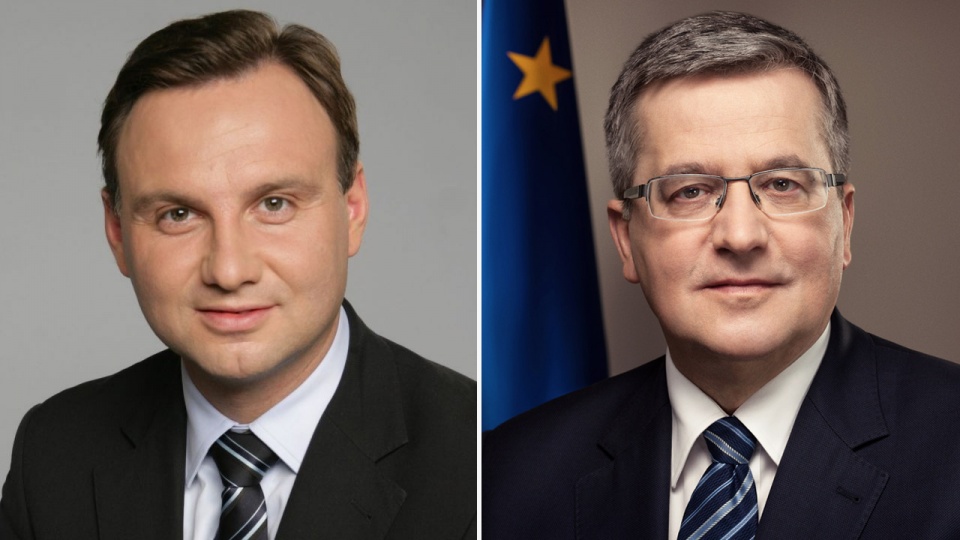 Debata prezydencka - Andrzej Duda i Bronisław Komorowski. Grafika: Radio Szczecin.