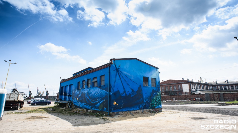 Mural na szczecińskiej Łasztowni. Fot. Konrad Nowak [Radio Szczecin]