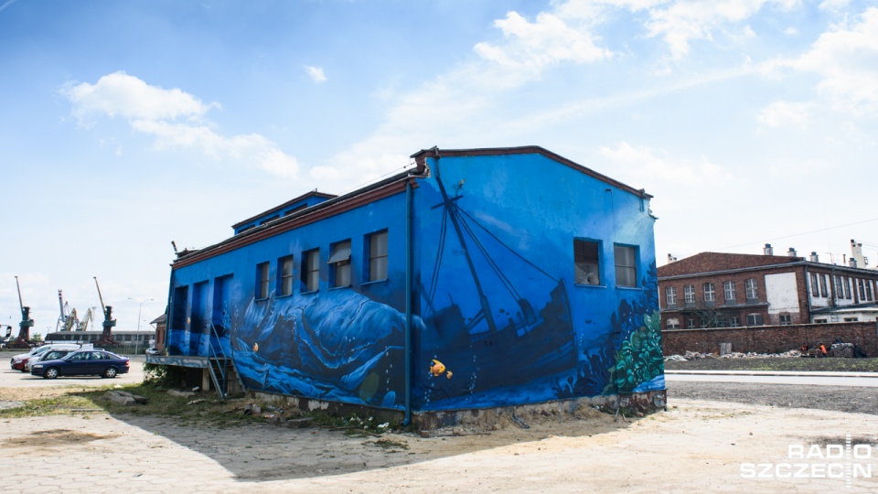 Mural na szczecińskiej Łasztowni. Fot. Konrad Nowak [Radio Szczecin]