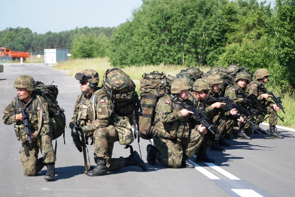 To był wyścig z czasem żołnierzy 1 batalionu Legionów Błękitnej Brygady. Fot. Janusz Błaszczak [12BZ]