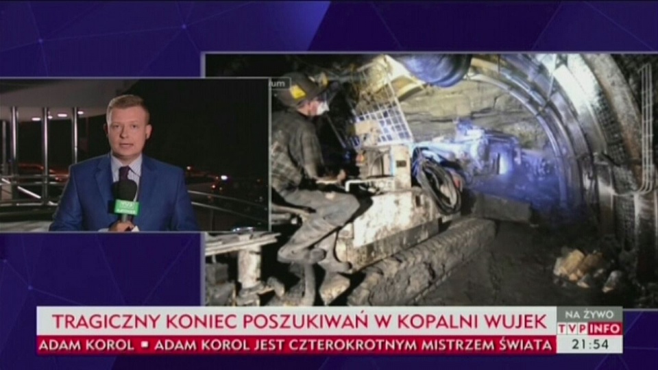 Ratownicy znaleźli ciała górników zaginionych dwa miesiące temu w kopalni Wujek. Fot. TVP/x-news