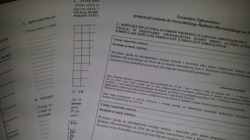 Szczeciński Budżet Obywatelski - propozycje na 2016 rok można zgłaszać do 15 lipca. Fot. Michał Król [Radio Szczecin]