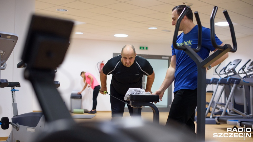 Uczestnicy akcji "OdNowa" Radia Szczecin i siłowni Eurofitness podsumowują dwa miesiące treningów. Fot. Konrad Nowak [Radio Szczecin]