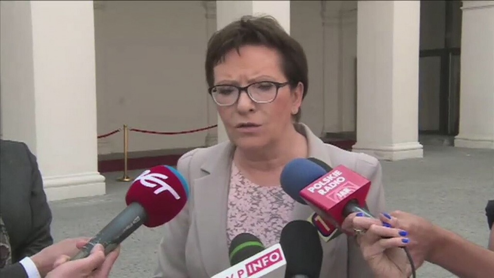 Premier Ewa Kopacz zaplanowała na poniedziałek naradę w sprawie konsekwencji ewentualnego wyjścia Grecji ze strefy euro. Fot. TVN24/x-news