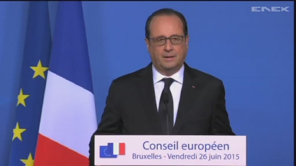 Prezydent Francji Francois Hollande, który przybywa na szczycie Unii Europejskiej w Brukseli zdecydował się wrócić do kraju. Fot. EU EBS/x-news