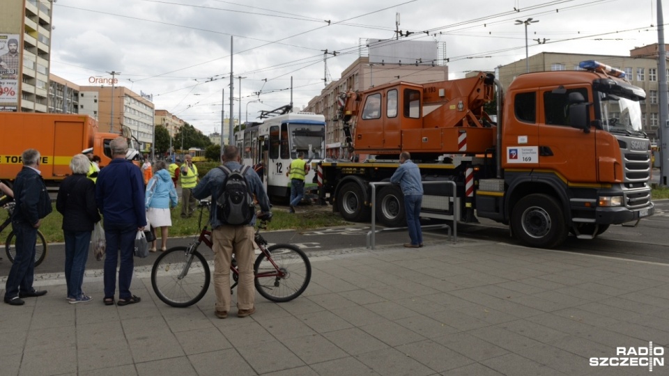 Szczeciński plac Rodła zablokowany. Fot. Piotr Sawiński [Radio Szczecin]