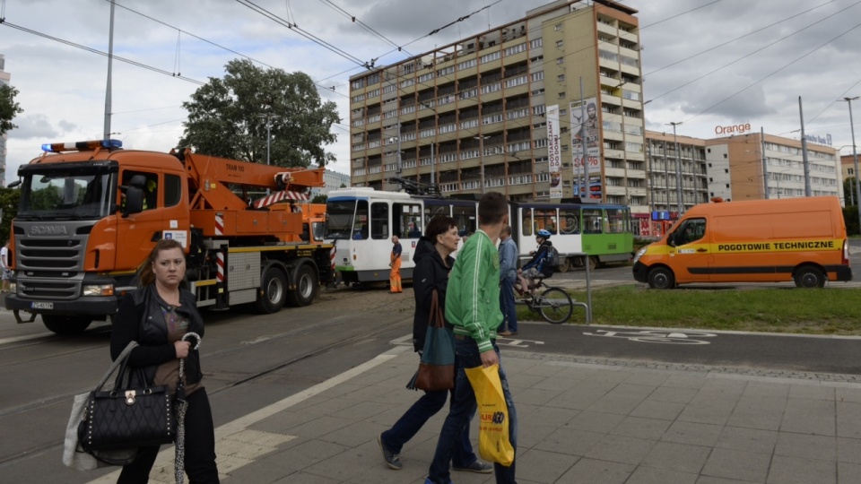 Szczeciński plac Rodła zablokowany. Fot. Piotr Sawiński [Radio Szczecin]
