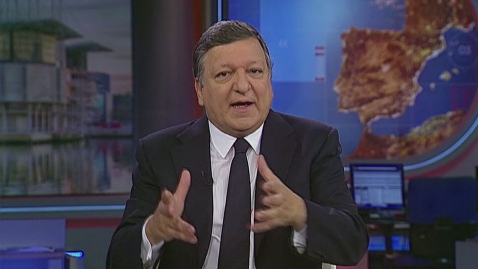 Były szef Komisji Europejskiej Jose Manuel Barroso ocenia szansę na wyjście Grecji ze strefy euro 50 na 50. Fot. CNN Newsource/x-news