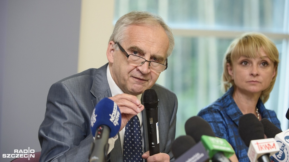 Profesor Marian Zembala przeprosił dziennikarkę. Fot. Konrad Nowak [Radio Szczecin]