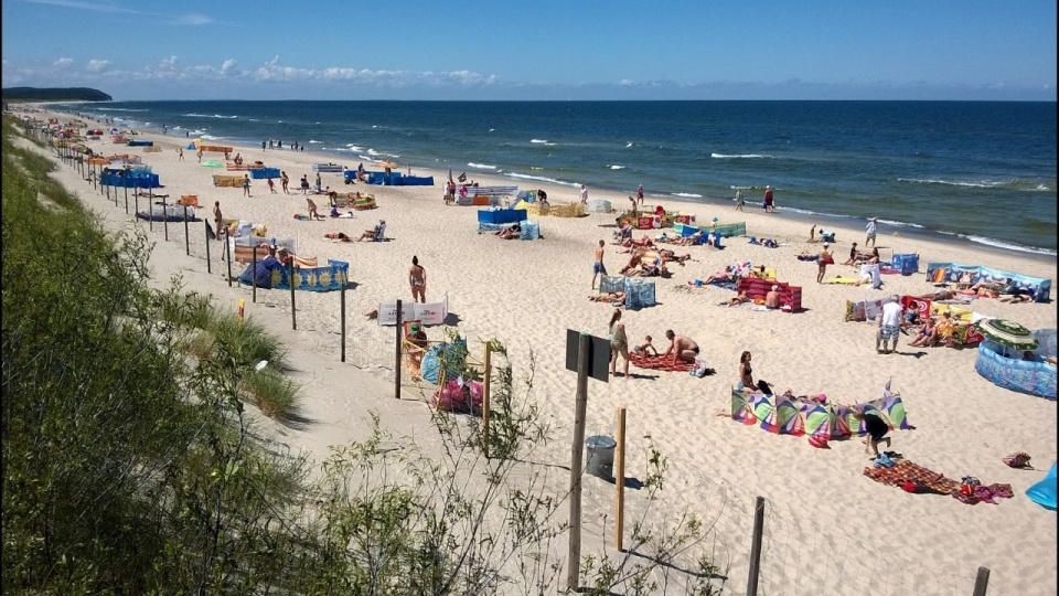 Międzywodzie i tamtejsza plaża. Fot. Sławomir Orlik [Radio Szczecin]