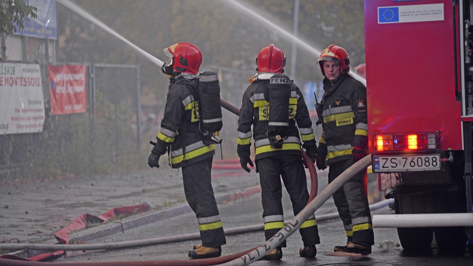 Akcja gaśnicza trwała ponad dwie godziny. Fot. Piotr Sawiński [Radio Szczecin/Archiwum]