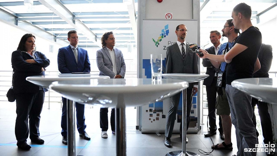 Rozwinięty projekt będziemy sprzedawać, oczywiście z zyskiem - mówi prezes zarządu w spółce IQ Pomerania Szymon Klimas. Fot. Łukasz Szełemej [Radio Szczecin]