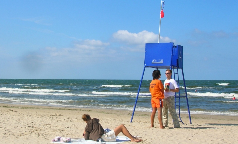 Nie wolno się kąpać na plażach od Jarosławca do Mrzeżyna. Fot. Sławomir Orlik [Radio Szczecin/Archiwum]