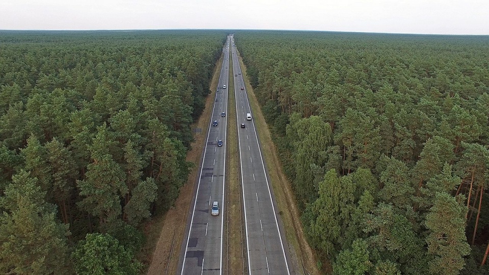 Widok na A6 o godzinie 18.45. Fot. Piotr Sawiński [Radio Szczecin]