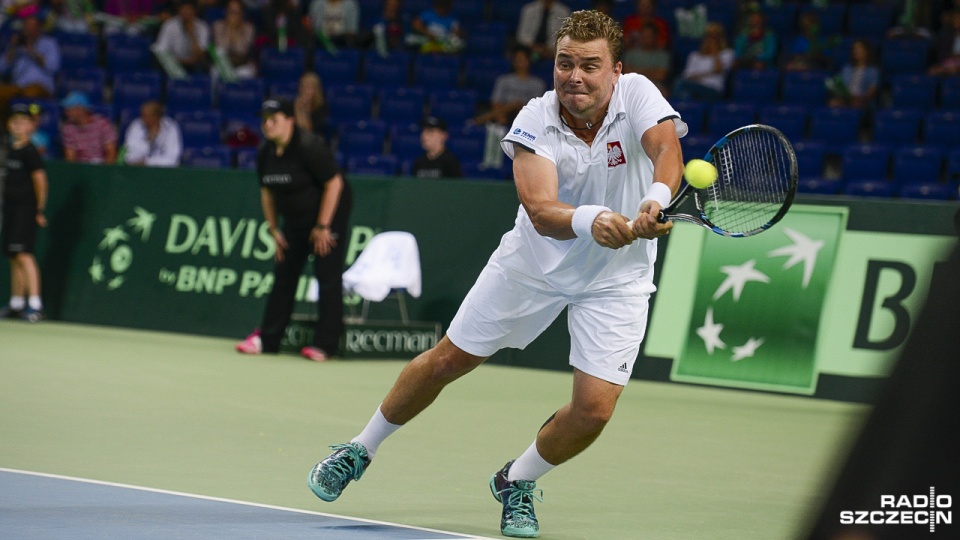 Wychowanek SKT Szczecin Marcin Matkowski nie wygrał tenisowego turnieju ATP Masters w Cincinnati. Fot. Jarosław Gaszyński [Radio Szczecin/Archiwum]