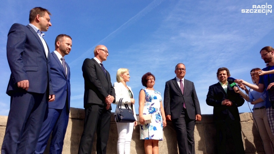 Partia Ryszarda Petru .Nowoczesna przedstawia swoich kandydatów do Sejmu i Senatu w Szczecinie i regionie. Fot. Łukasz Szełemej [Radio Szczecin]
