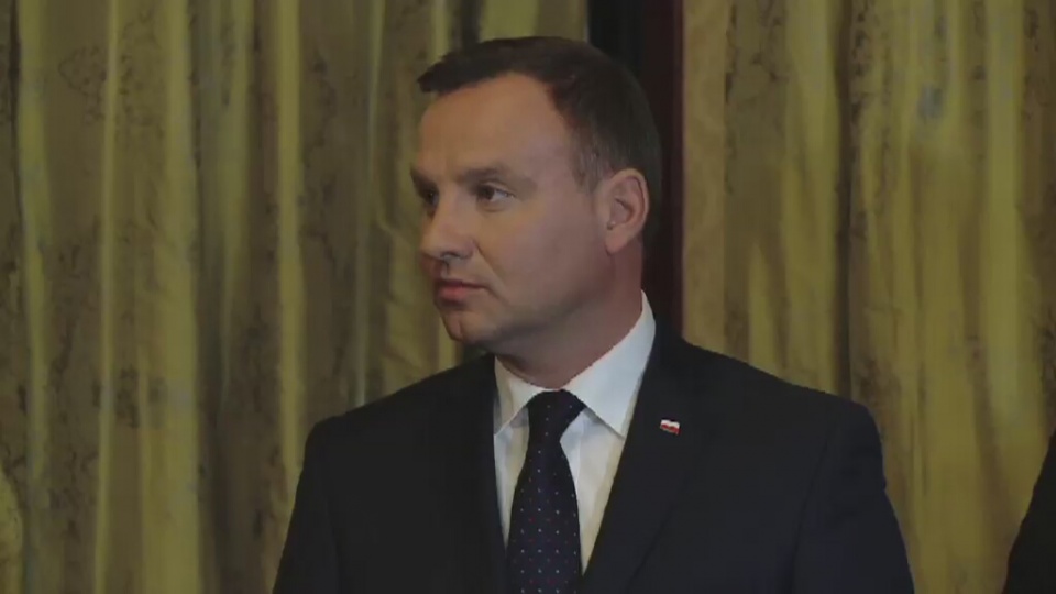 Andrzej Duda przebywa w Londynie z dwudniową wizytą. Fot. TVN24/x-news