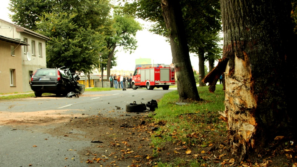 Do wypadku doszło krótko po 11 - jedna osoba jest poszkodowana. Fot. Remik Pajor-Kubicki / pyrzyce24.eu